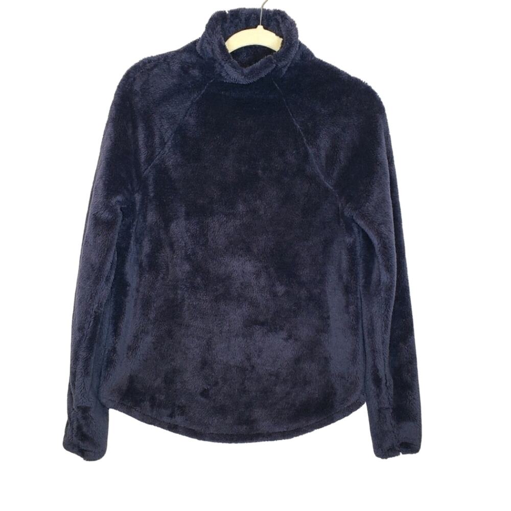 Joy Lab Soothing Softness Plush Pull Over Mock Neck Night Sky Blue Small NEW